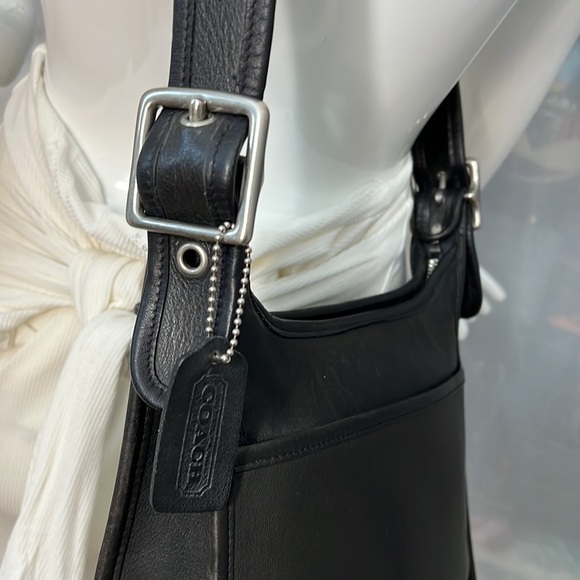 Coach Legacy 9966 Large Black Zip Shoulder Crossbody Bag - Picture 7 of 11